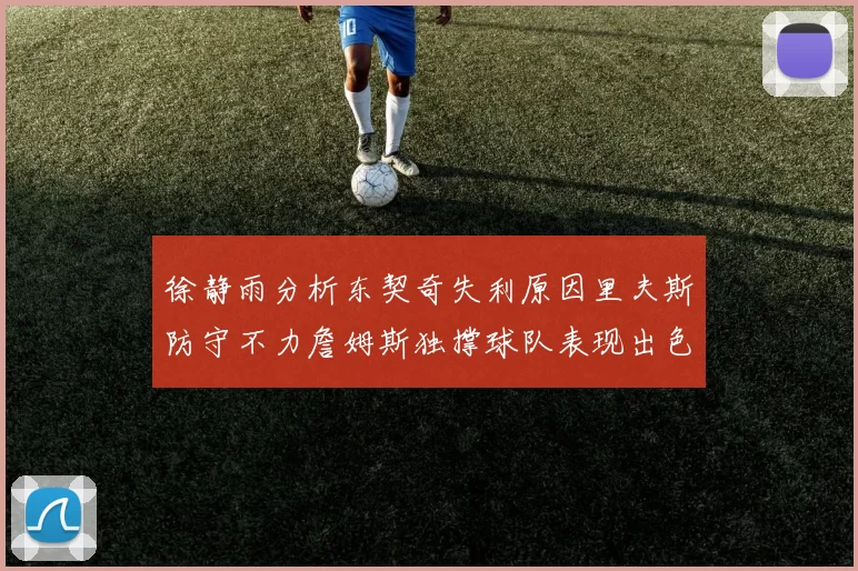 徐静雨分析东契奇失利原因里夫斯防守不力詹姆斯独撑球队表现出色